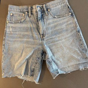 Madewell High-Rise Denim Mid-Length Shorts